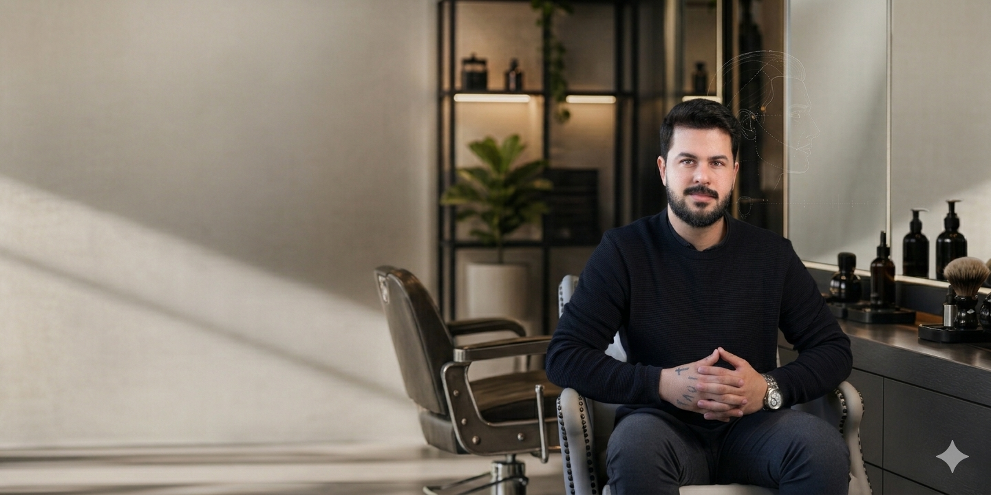 Especialista em visagismo masculino em retrato profissional